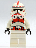 LEGO sw189 Clone Trooper Ep.3, Red Markings, White Hips 
